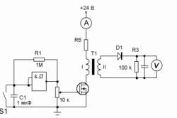 Метод измерения тока насыщения магнитопровода